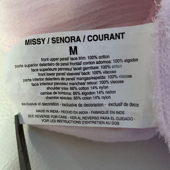 FLUTTER & KICK Tunic, Long Sleeve, 100%Cotton. Size M - Picture 4 of 10